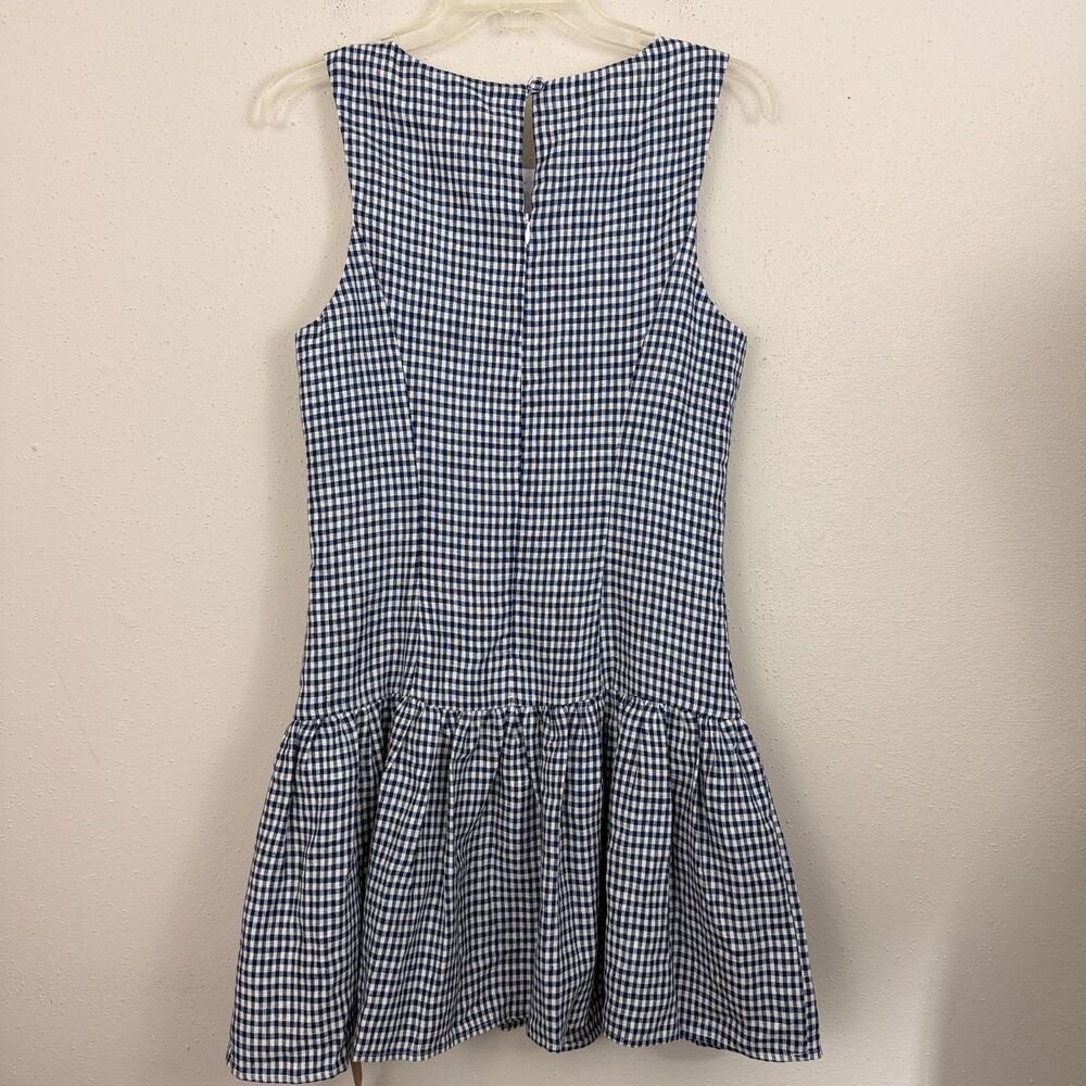 Reformation Black and White Gingham Mini Dress - Picture 6 of 11